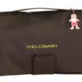 MELOBABY Hnedá taška + zelená prebaľovacia podložka