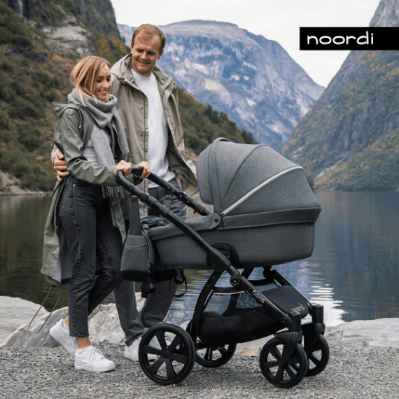 NOORDI Kočík kombinovaný Fjordi 2022 2v1 Dark Grey