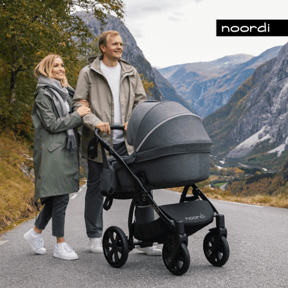 NOORDI Kočík kombinovaný Fjordi 2022 2v1 Dark Grey