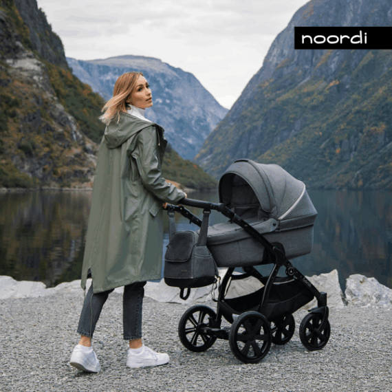 NOORDI Kočík kombinovaný Fjordi 2022 2v1 Dark Grey