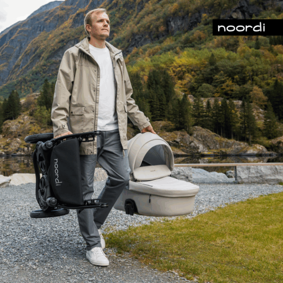 NOORDI Kočík kombinovaný Fjordi 2022 2v1 Dark Grey