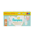 PAMPERS Balenie darčekové – Jednorázové plienky Premium Care 3 (6-10 kg), 120 ks + obrúsky ZDARMA