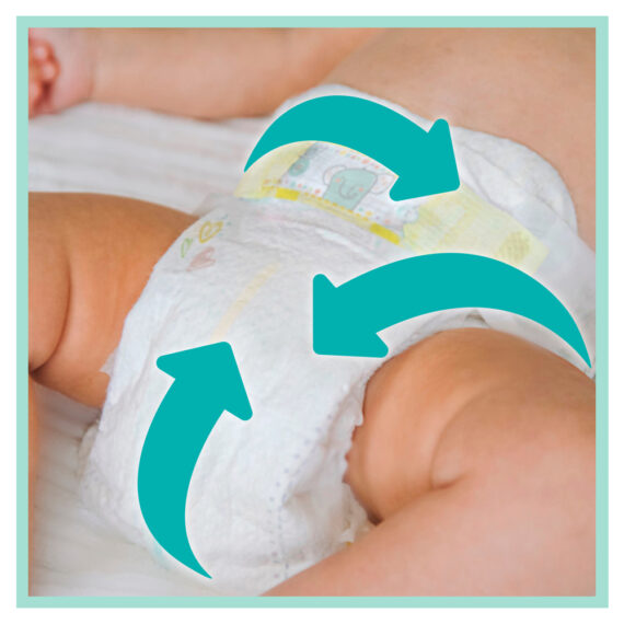 PAMPERS Balenie darčekové – Jednorázové plienky Premium Care 4 (9-14 kg), 104 ks + obrúsky ZDARMA
