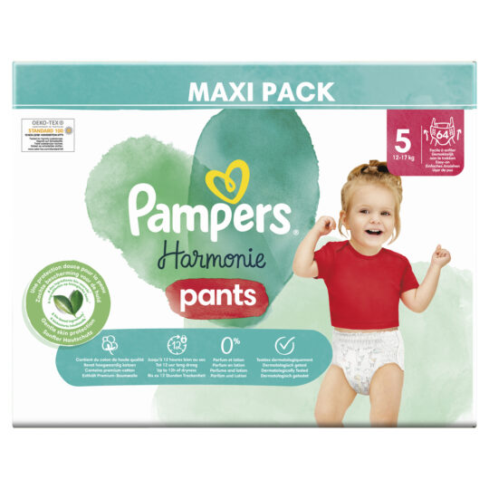 PAMPERS Nohavičky plienkové Harmonie Pants veľ. 5 (64 ks) 12-17 kg