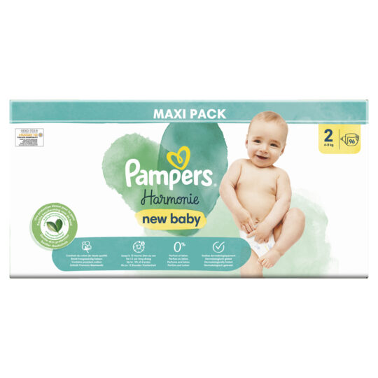 PAMPERS Plienky jednorázové Harmonie veľ. 2 (96 ks) 4-8 kg