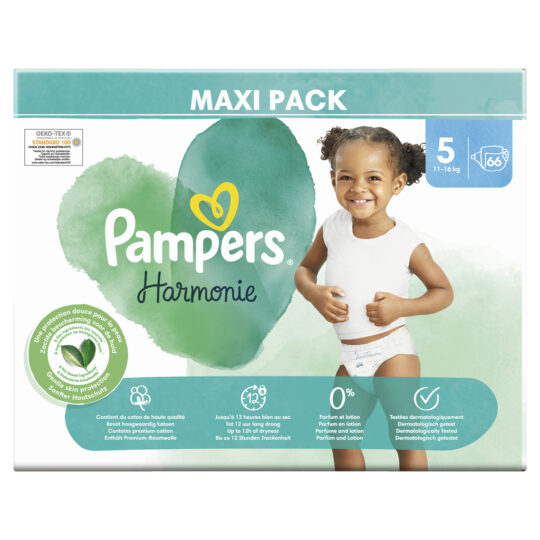 PAMPERS Plienky jednorázové Harmonie veľ. 5 (66 ks) 11-16 kg