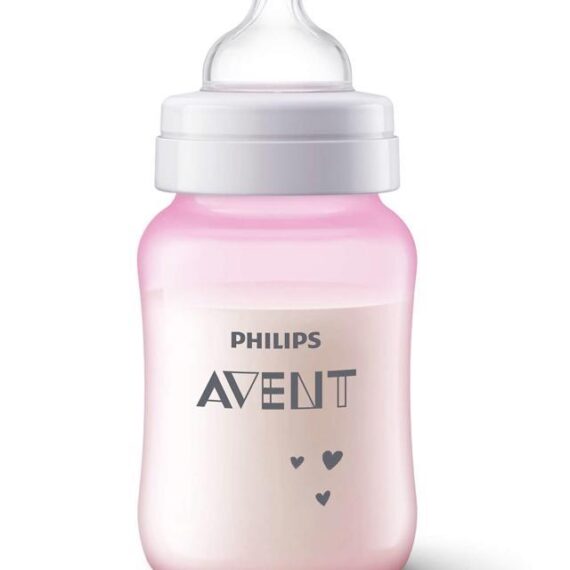Philips AVENT Fľaša 260 ml Antikolik ružová ovečka
