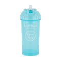 TWISTSHAKE Fľaša netečúca so slamkou 360 ml pastelovo modrá 6m+