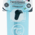 TWISTSHAKE Fľaša netečúca so slamkou 360 ml pastelovo modrá 6m+