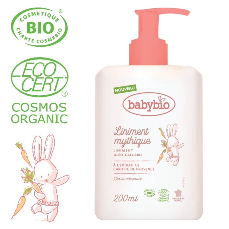 BABYBIO Prebaľovací BIO krém pre bábätká od narodenia 200 ml