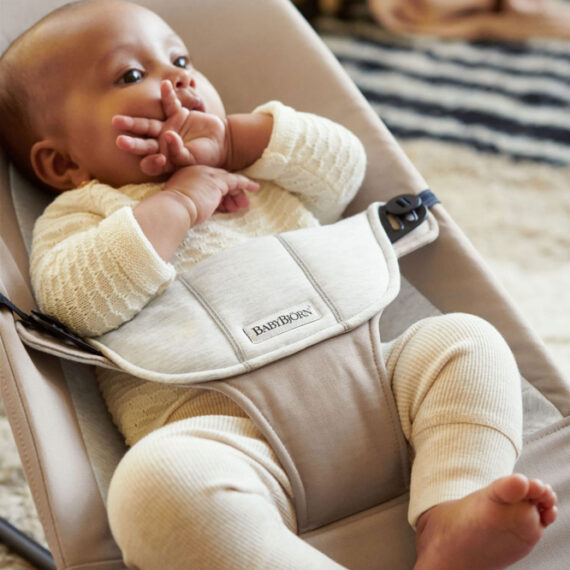 BABYBJÖRN Lehátko Balance Soft, Beige/Grey Jersey