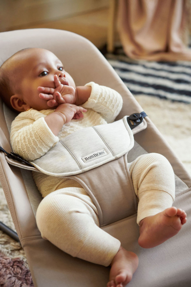 BABYBJÖRN Lehátko Balance Soft, Beige/Grey Jersey