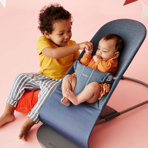 BABYBJÖRN Lehátko Bliss, Dove Blue 3D Jersey