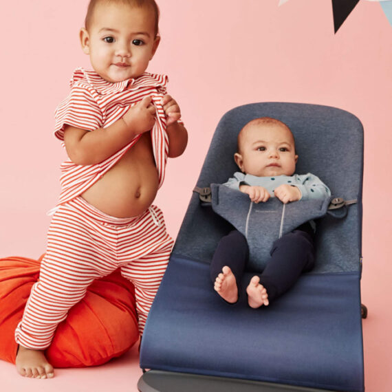 BABYBJÖRN Lehátko Bliss, Dove Blue 3D Jersey