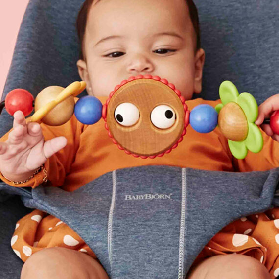 BABYBJÖRN Lehátko Bliss, Dove Blue 3D Jersey