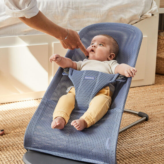 BABYBJÖRN Lehátko Bliss, Slate Blue, Mesh