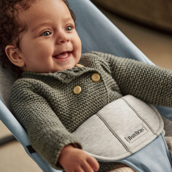 BABYBJÖRN Lehátko Soft, Blue/Grey, Cotton/Jersey