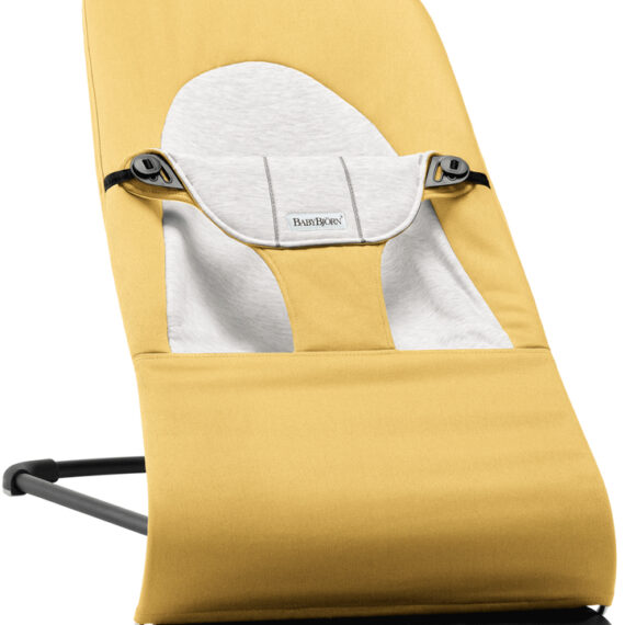 BABYBJÖRN Lehátko Soft, Soft Yellow/Grey, Cotton/Jersey