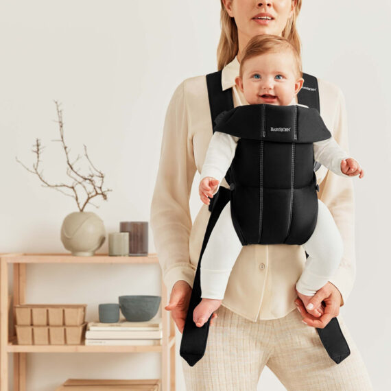 BABYBJÖRN Nosič Mini, Black Cotton
