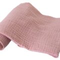 BABYMATEX Plienka bavlnená Muslin 3ks Staroružová 70×80 cm