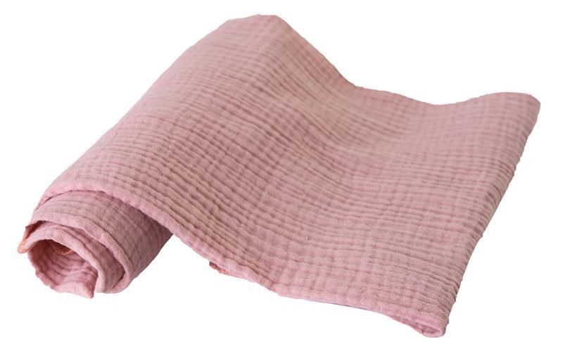 BABYMATEX Plienka bavlnená Muslin 3ks Staroružová 70×80 cm