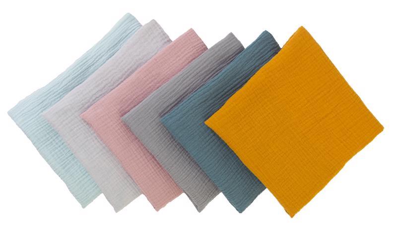BABYMATEX Plienka bavlnená Muslin 3ks Svetlo Šedá 70×80 cm