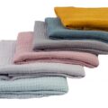 BABYMATEX Plienka bavlnená Muslin 3ks Svetlo Tyrkysová 70×80 cm