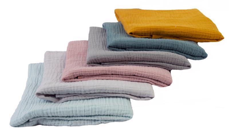 BABYMATEX Plienka bavlnená Muslin 3ks Svetlo Tyrkysová 70×80 cm