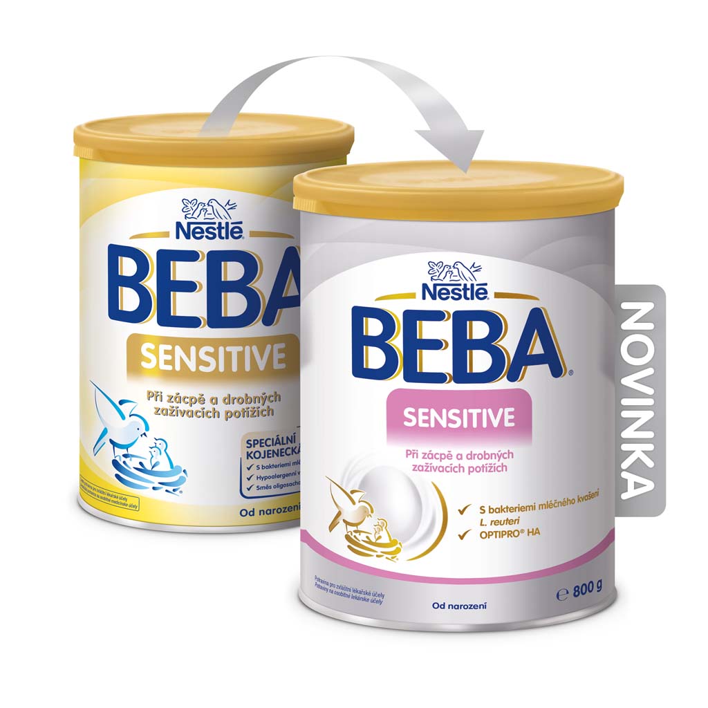BEBA SENSITIVE 800 g – dojčenské mlieko pri zažívacích problémoch