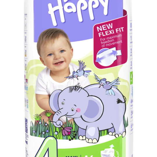 BELLA HAPPY Plienky jednorazové 4 Maxi (8-18 kg) 46 ks – Green Tea Extract