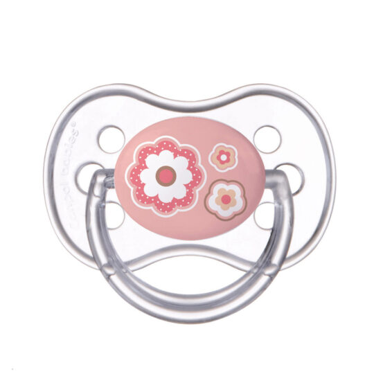 CANPOL BABIES Cumlík silikónový čerešnička 0-6m Newborn Baby – ružová