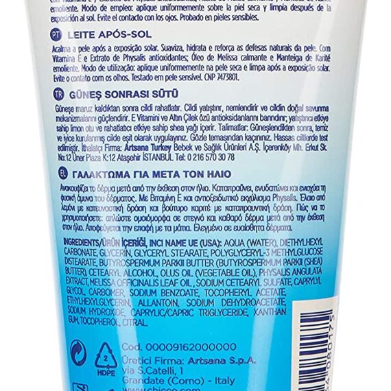 CHICCO Detské mlieko po opaľovaní 150ml