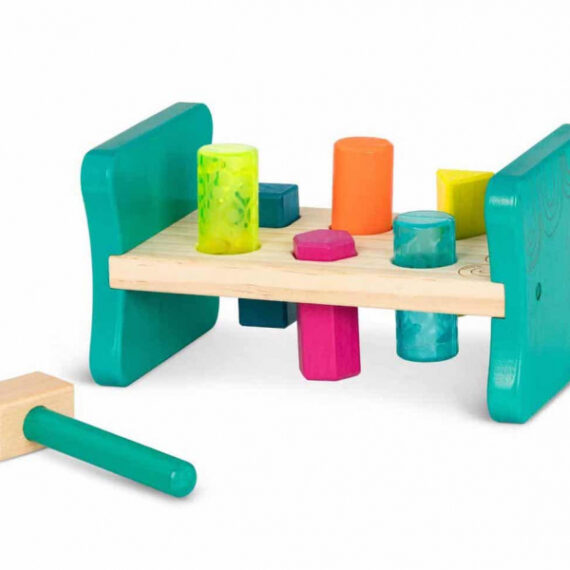 B.TOYS Zatĺkačka drevená Pound & Play