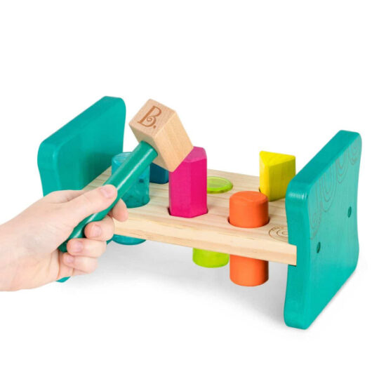 B.TOYS Zatĺkačka drevená Pound & Play