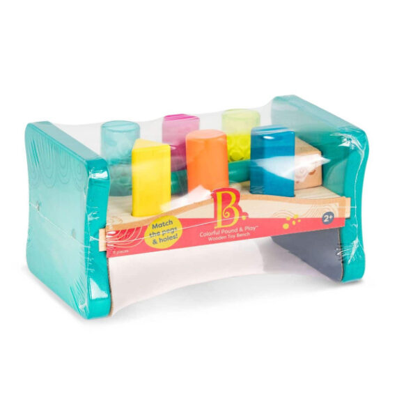 B.TOYS Zatĺkačka drevená Pound & Play