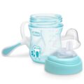 CHICCO Hrnček učiaci Transition s držadlami 200 ml modrý 4m+