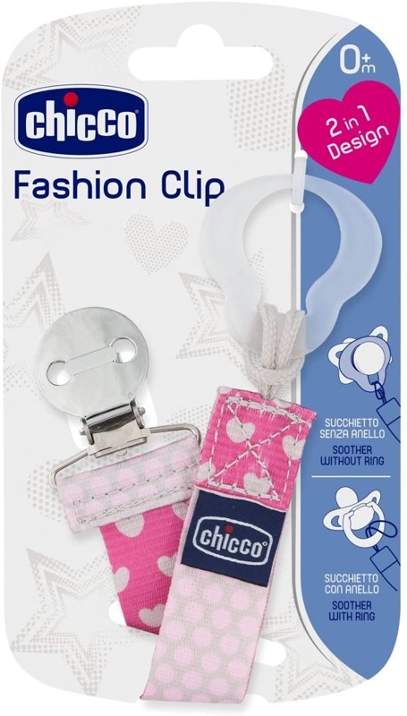 CHICCO Klip na cumlík Fashion dievča