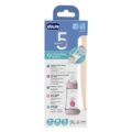 CHICCO Fľaša dojčenská Perfect 5 silikón 240 ml dievča