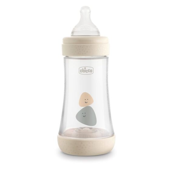 CHICCO Fľaša dojčenská Perfect 5 silikón 240 ml neutral