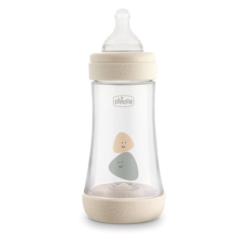 CHICCO Fľaša dojčenská Perfect 5 silikón 240 ml neutral