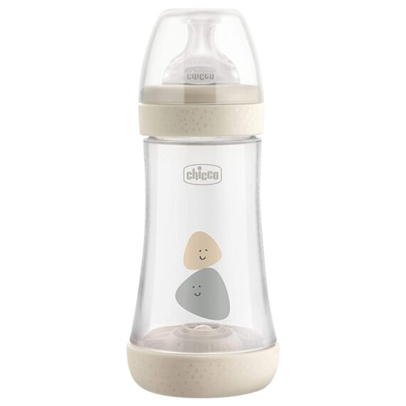 CHICCO Fľaša dojčenská Perfect 5 silikón 240 ml neutral