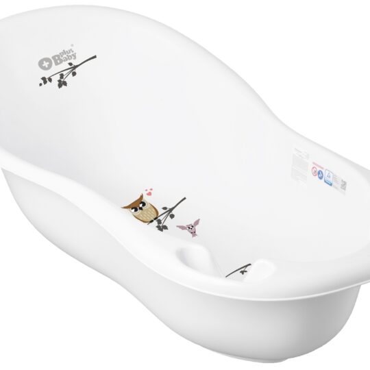 TEGA BABY Plus Baby Vanička veľká 102cm Sovička, biela