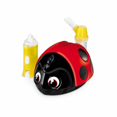FLAEM LELLA LA COCCINELLA Pneumatický piestový inhalátor s nebulizérom pre deti, lienka