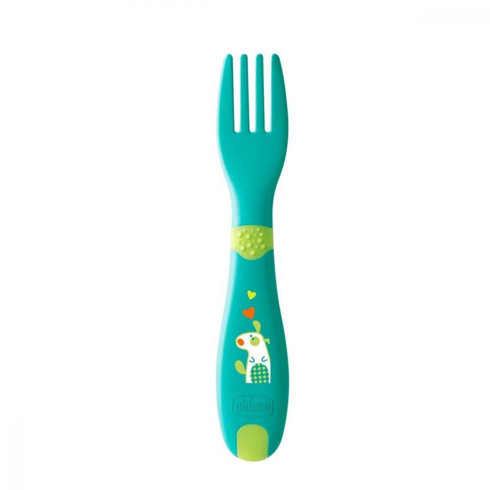 CHICCO Lyžička/vidlička plast 12m+