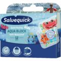 Salvequick Aqua Block Kids Náplasť urýchľujúca hojenie pre deti, vodeodolná, 12 ks