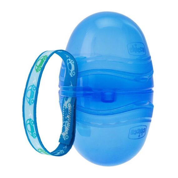 CHICCO Puzdro na cumlík dvojité – modré