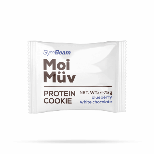 MoiMüv Protein Cookie – GymBeam čučoriedka biela čokoláda 75 g