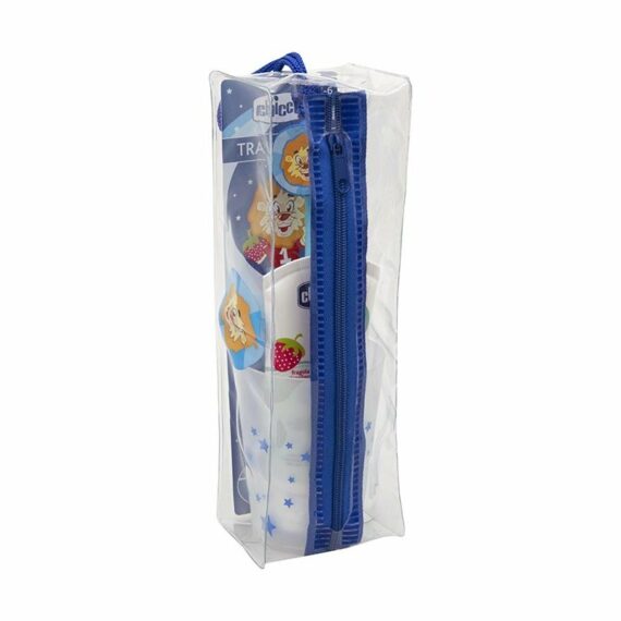 CHICCO Set starostlivosti o zuby Travel modrý, 3r+
