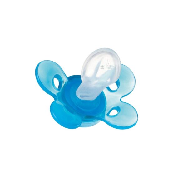 CHICCO Cumlík Physio Comfort silikónový 0-6m dievča – bodky 1 ks