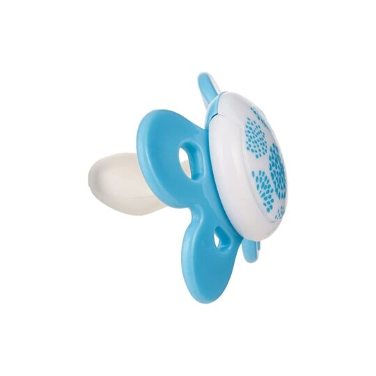 CHICCO Cumlík Physio Comfort silikónový 0-6m dievča – bodky 1 ks